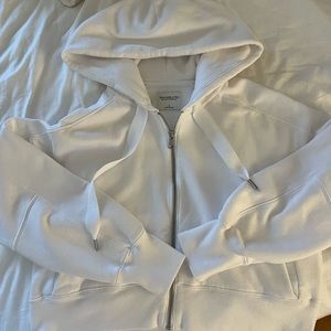 Abercrombie White Zip Up Jacket